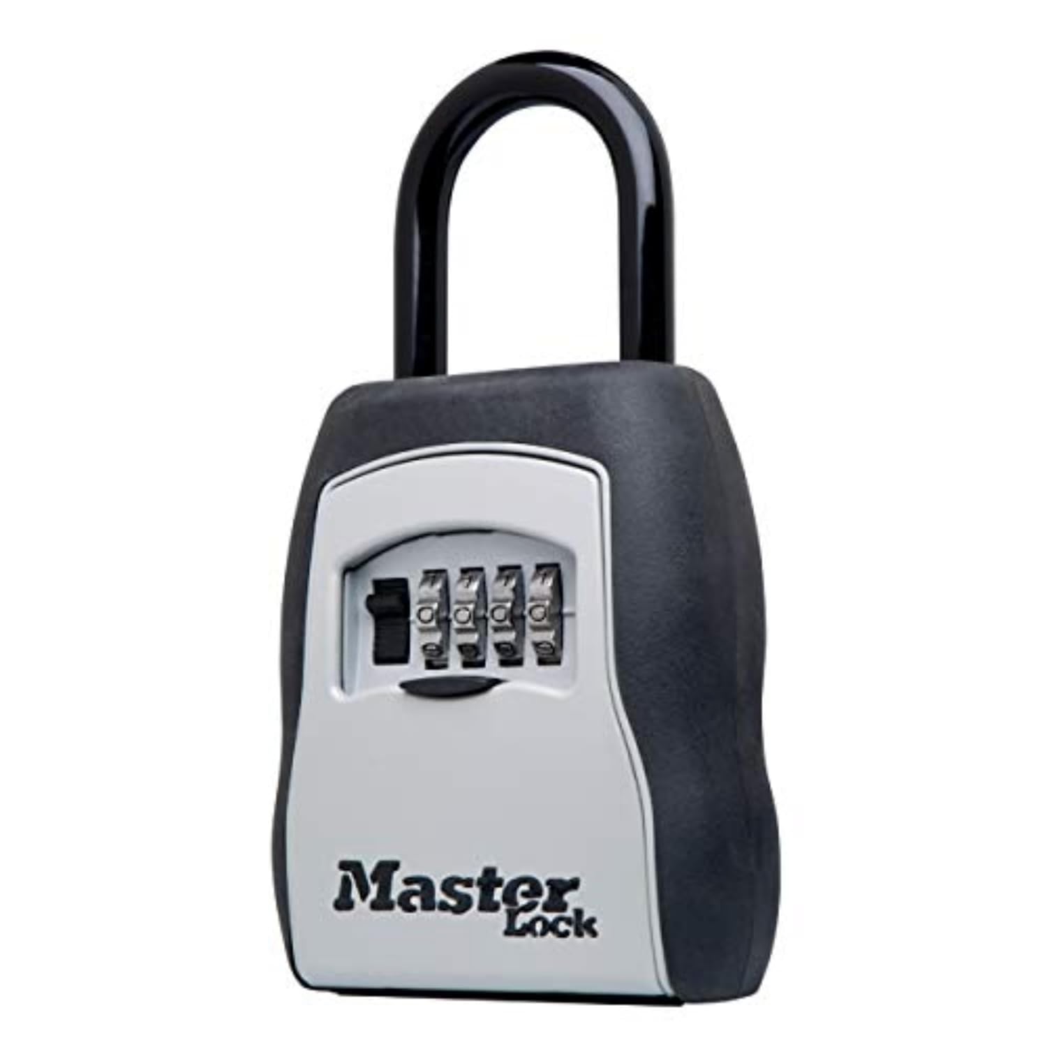 Master Lock Key Lock Box Outdoor Lock Box for House Keys Portable Combination Lockbox Resettable Code 5400EC Black