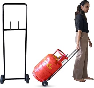 A to Z Hub GT- Heavy Duty LPG Cylinder Carrying/Lifitng trolly Without Touching,LPG Gas Bottle Shifting Stand/Moving Transfer for home LPG agency,restaurant,hotel,schools,catering
