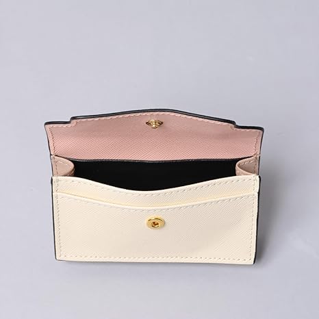 Marni ピンク ベージュ 名刺入れ マルニ | レザー | バイカラーカードケース - インポート