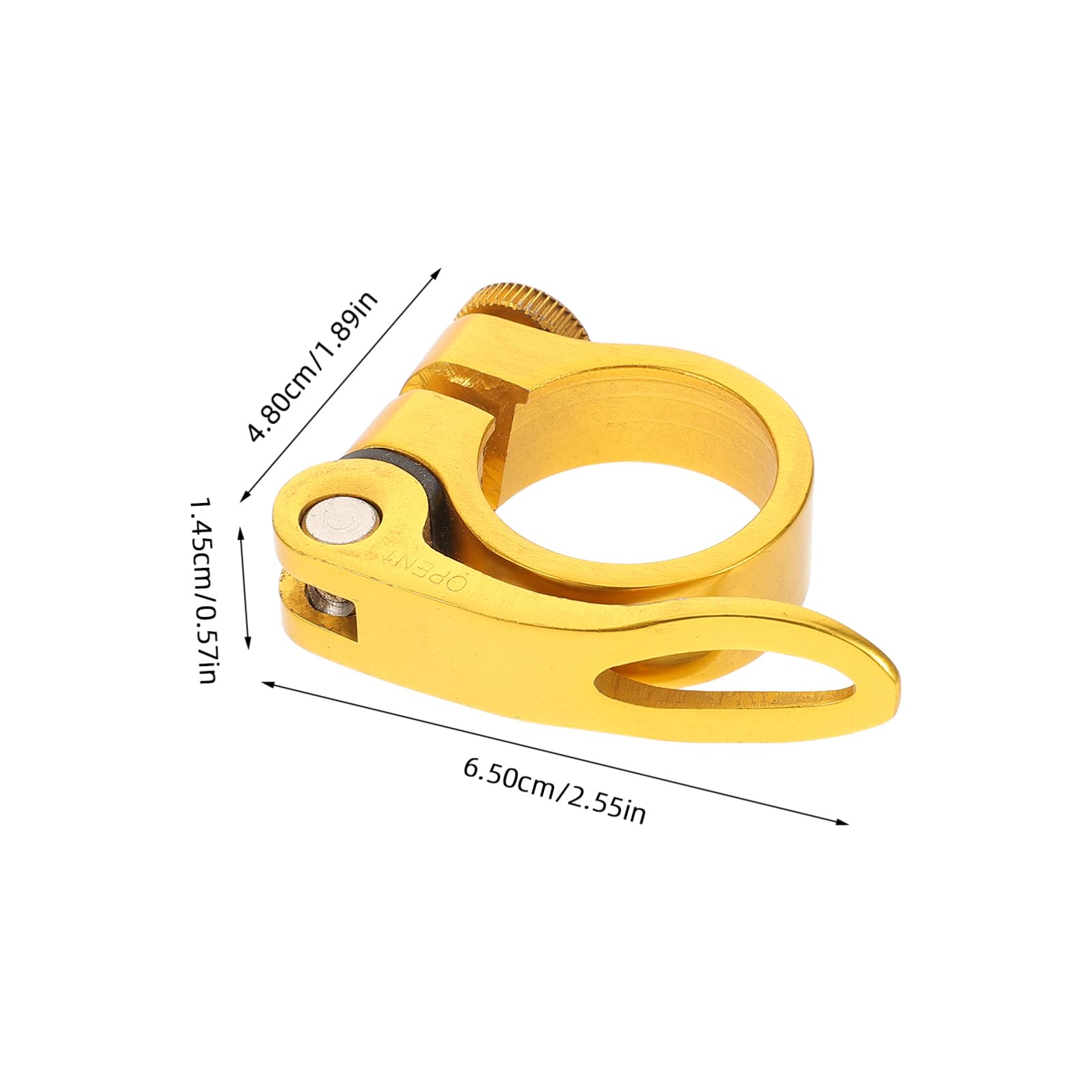 Abaodam Bike Seatpost Quick Release Clamp Aluminum Alloy Saddle Clamp for Mountain and Road Bikes Lightweight Durable Slip Design for Secure Seatpost Stability