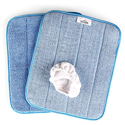 Ersatzhandtuch 2X, Zubehör für SIMBR Dampfreiniger, für Böden und Teppiche