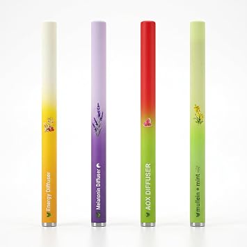 Puffiair Herbal Diffuser Pen, Portable Aromatherapy Inhaler, Energy Diffuser, Mullein Inhaler Pen, Respiratory Comfort, Sleep Support, Relaxation, Oral Freshening, Energy Boost,1 Pack (Lavender)