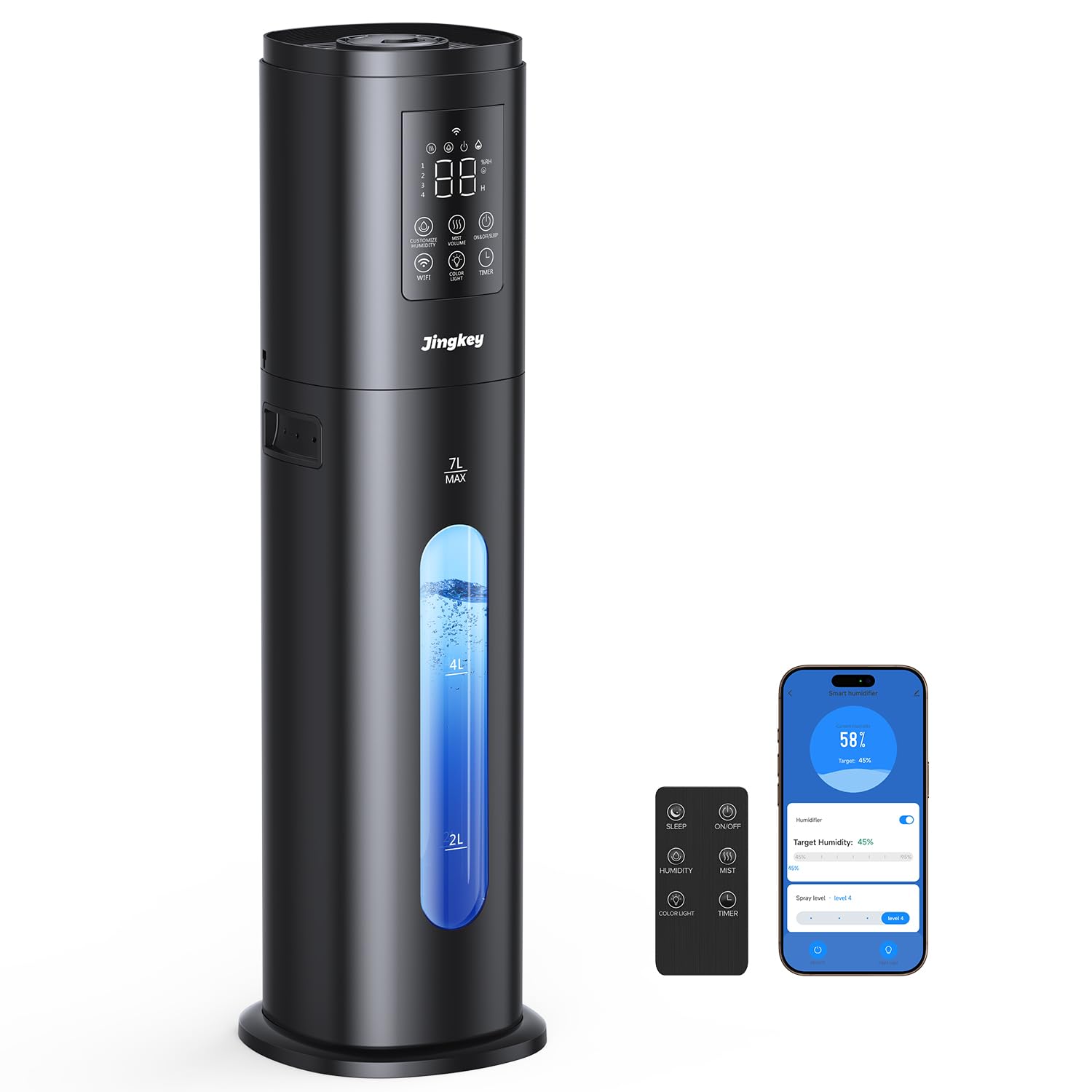 Photo 1 of Jingkey 7L Room Humidifier - Black