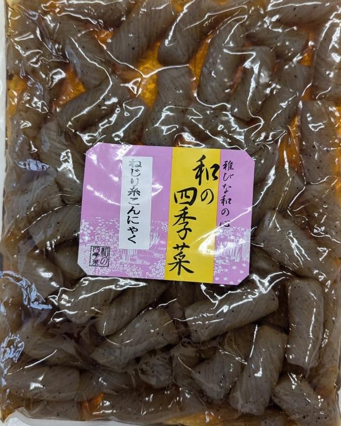 Amazon.co.jp: 惣菜 ねじり糸こんにゃく 1kg 約60個前後 業務用 冷蔵