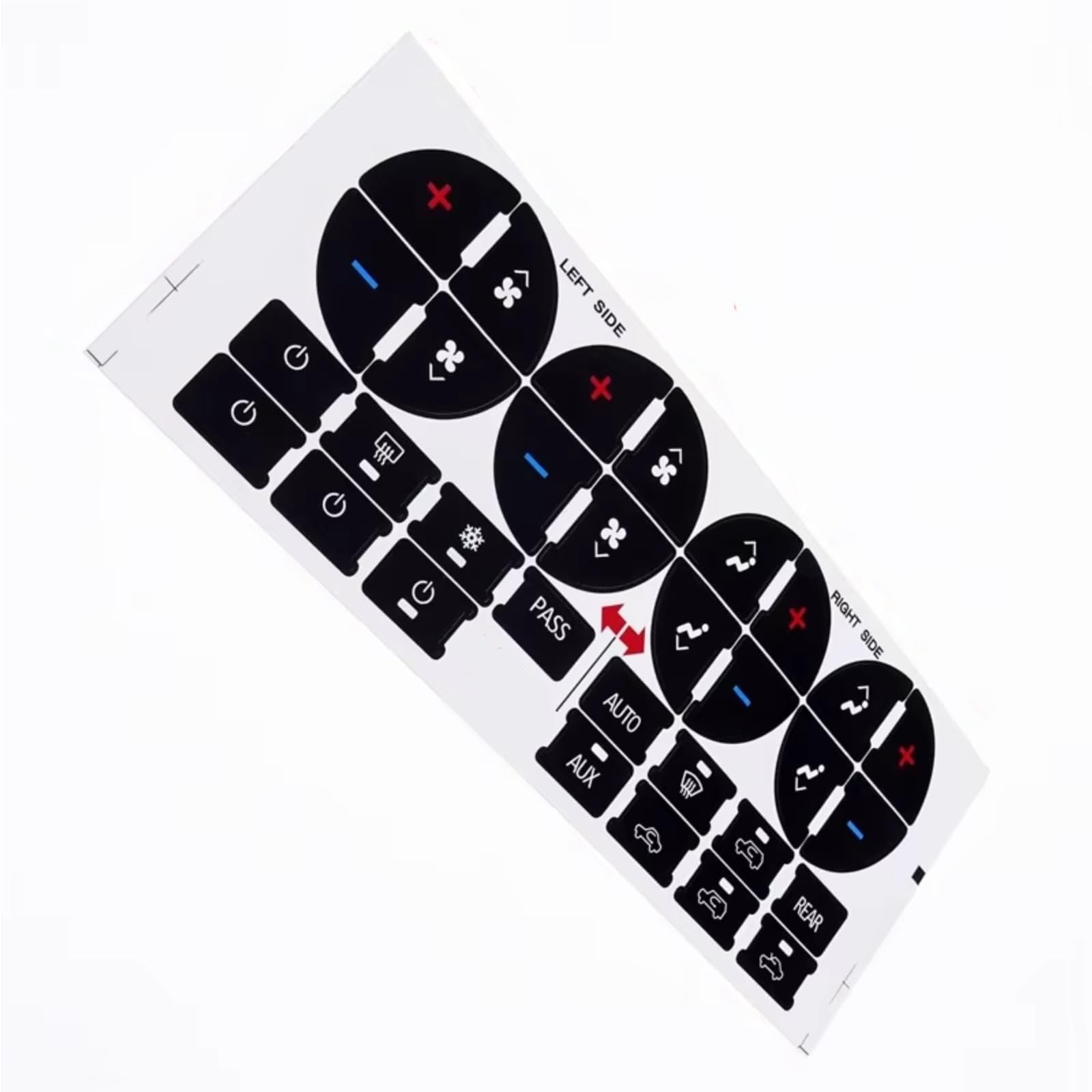 Modification Interior Compatible with Chevy for Suburban LT LTZ 2007 2008 2009 2010 2011 2012 2013 2014 Car Air Condition AC Climate Control Stickers Decoration Decals
