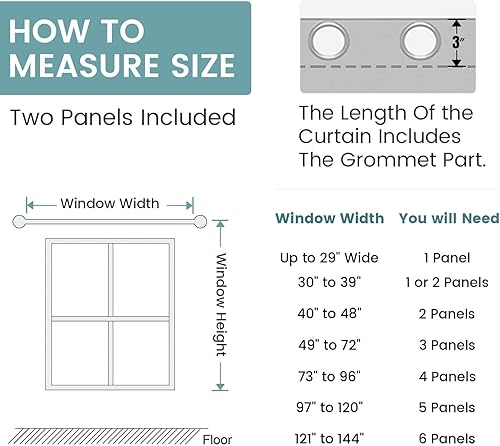 Miniatura 6 de Cortinas plateadas para dormitorio 2 paneles, gris con aislamiento térmico, cortinas y cortinas de oscurecimiento de la habitación de 84 pulgadas de