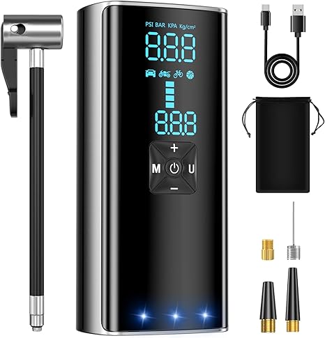 Amazon 新品限定 電動エアーポンプ 自転車 充電式 エアコンプレッサー 携帯 最大圧力150psi 8000mahバッテリー タイヤ 電動空気入れ Usb Type C出力ポート エアーポンプ 自転車空気入れ 自転車 ロードバイク 車 タイヤ ボール 浮き輪 風船適用 コードレス 電動ポンプ Amazon 新品限定 電動エアーポンプ 自転車 充電式 エアコンプレッサー 携帯 最大圧力150psi 8000mahバッテリー タイヤ 電動空気入れ Usb Type C出力ポート エアーポンプ 自転車空気入れ 自転車 ロードバイク 車 タイヤ ボール 浮き輪 風船適用 コードレス 電動ポンプ