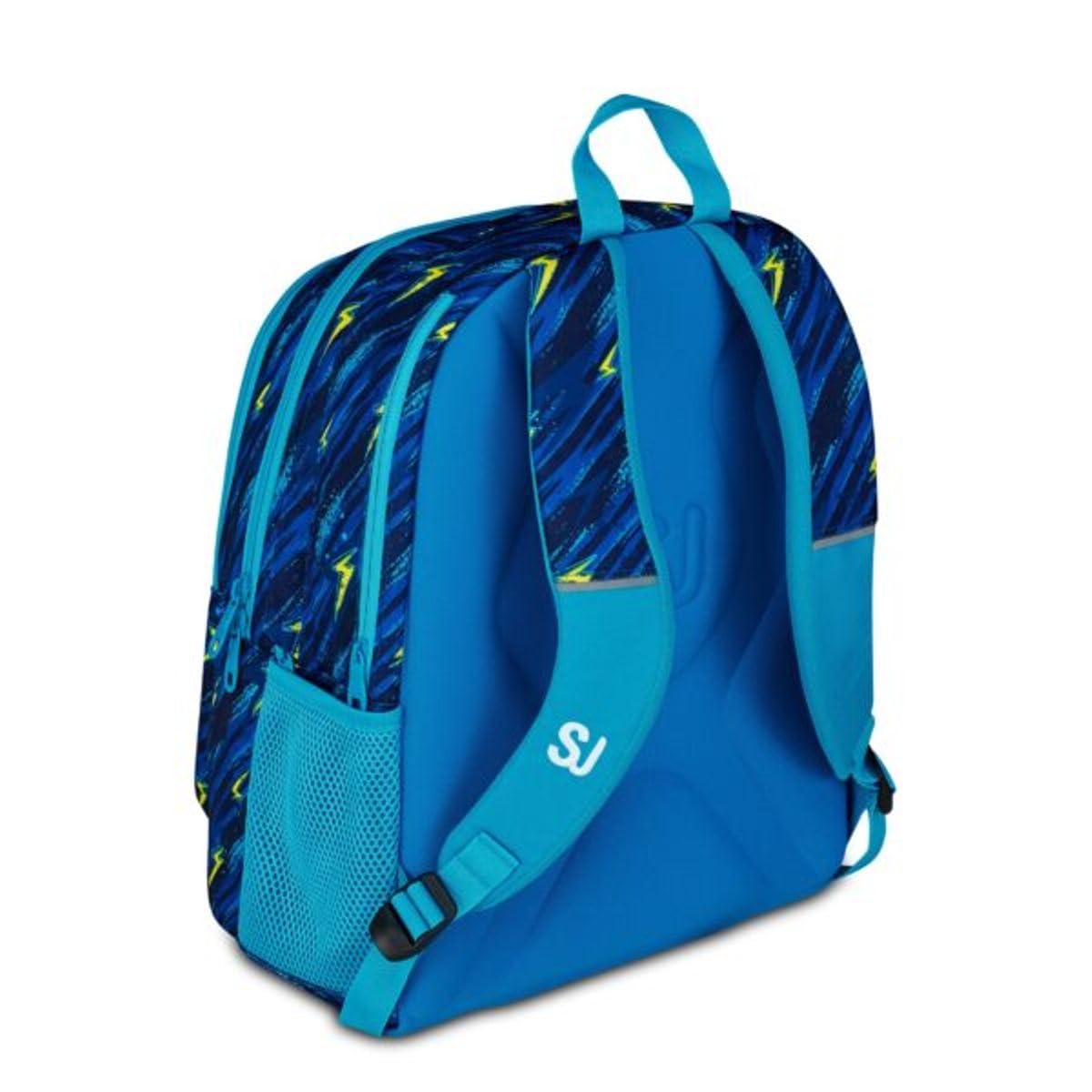Zaino Scuola Sj Boy Dragon Glide Drago alato estensibile By Seven per elementare Bambino + Astuccio 3 piani + 7 penne a scatto e portachiave pailettes