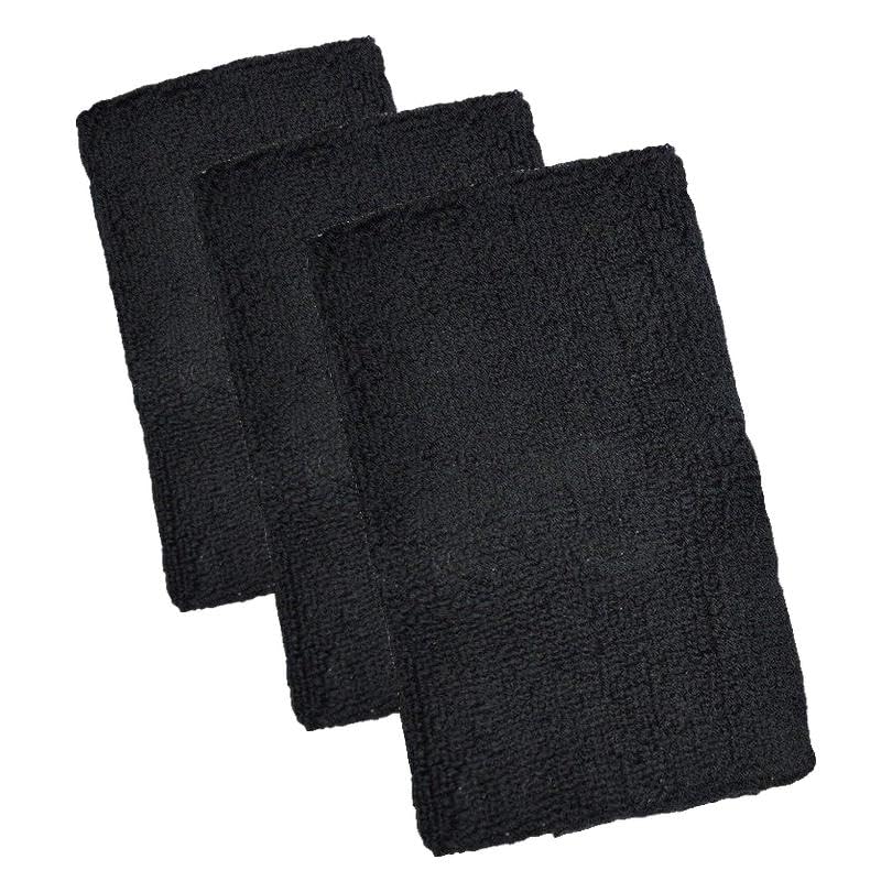 Image of US Glove Sweat Bands for Wrists, Sports Wristbands for Men & Women, Athletic Hand Bands for Tennis, Gymnastics, Basketball, Volleyball, Baseball, Football or Gym Sport, 2-pc Cotton Arm Sweatbands 4.5 inch
