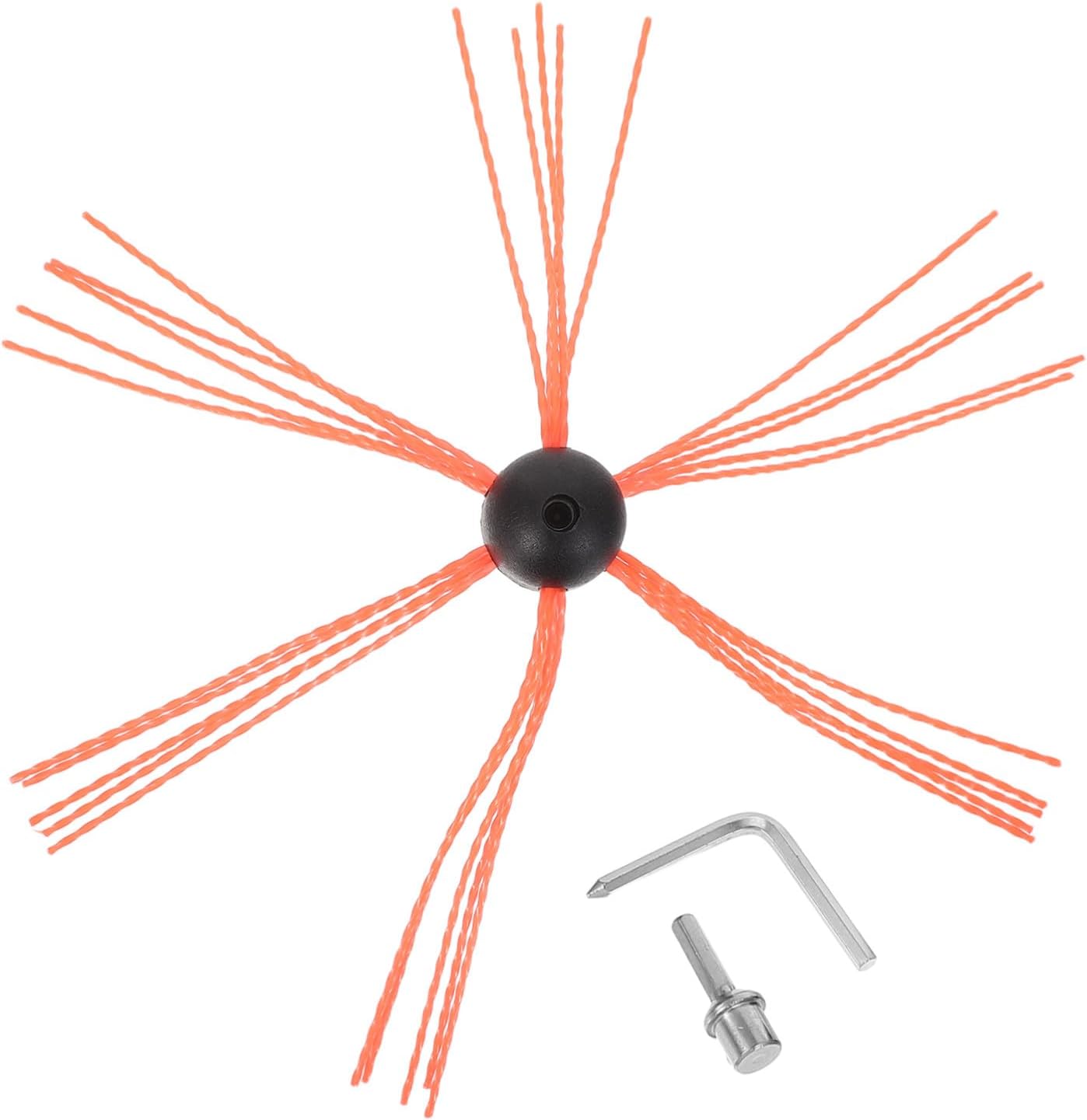 VICASKY Flue Drill Chimney Brush Cleaning Powered with Adapter and Installation Wrench, Nylon Iron Metal Brush for Pipes, Quick Soot Removal Wood Stove and Fireplace