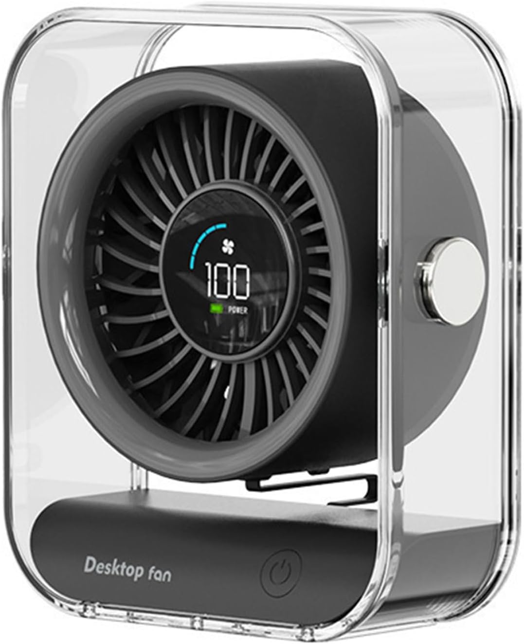 Cooling Fan Desktop Small Desk Digital Display Table ABS Texture Suitable For Outdoor Camping Quiet Digital Display Fan