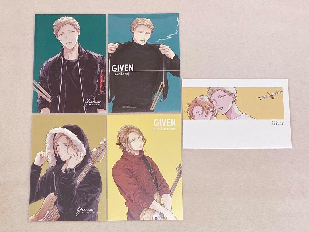 ギヴン展 ギヴン ポストカード 秋春 あきはる 梶秋彦 中山春樹 秋彦