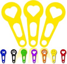 OnAir 3 x Shopping Cart Tokens That Can Be Removed Immediately As Keychain; 3 Pieces in a Set of Shopping Cart Release (Yellow, Heart)