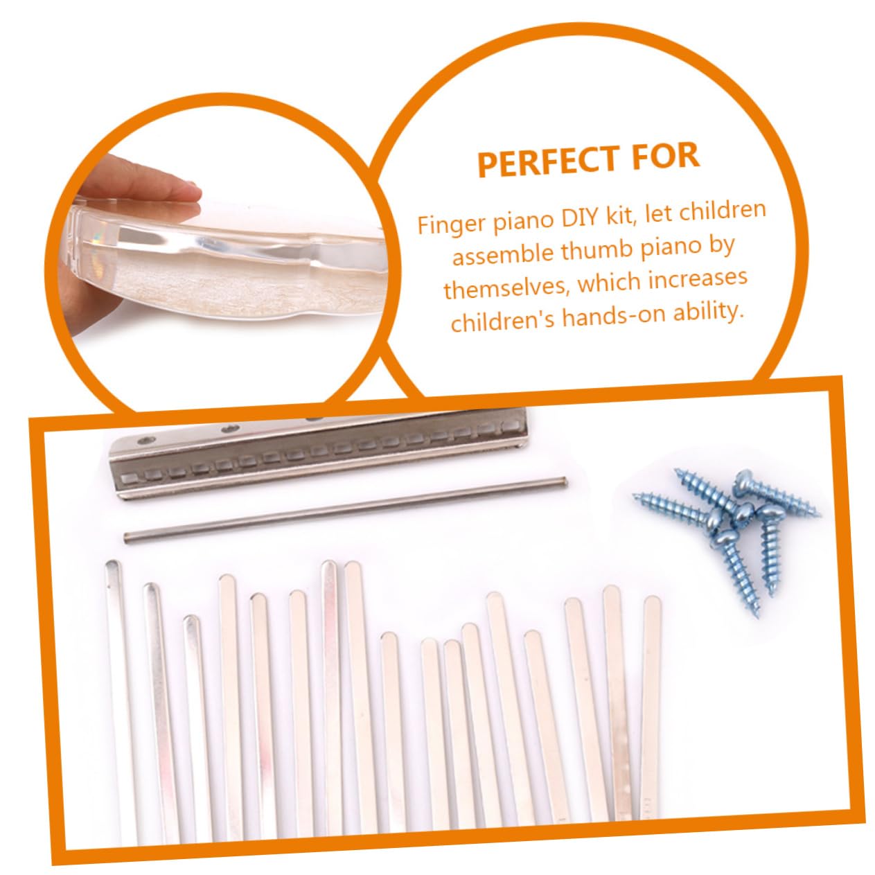 ibasenice 1ensemble Kalimba Clés Kit De Piano à Pouce Pour Adultes Instrument Musical Éducatif Et