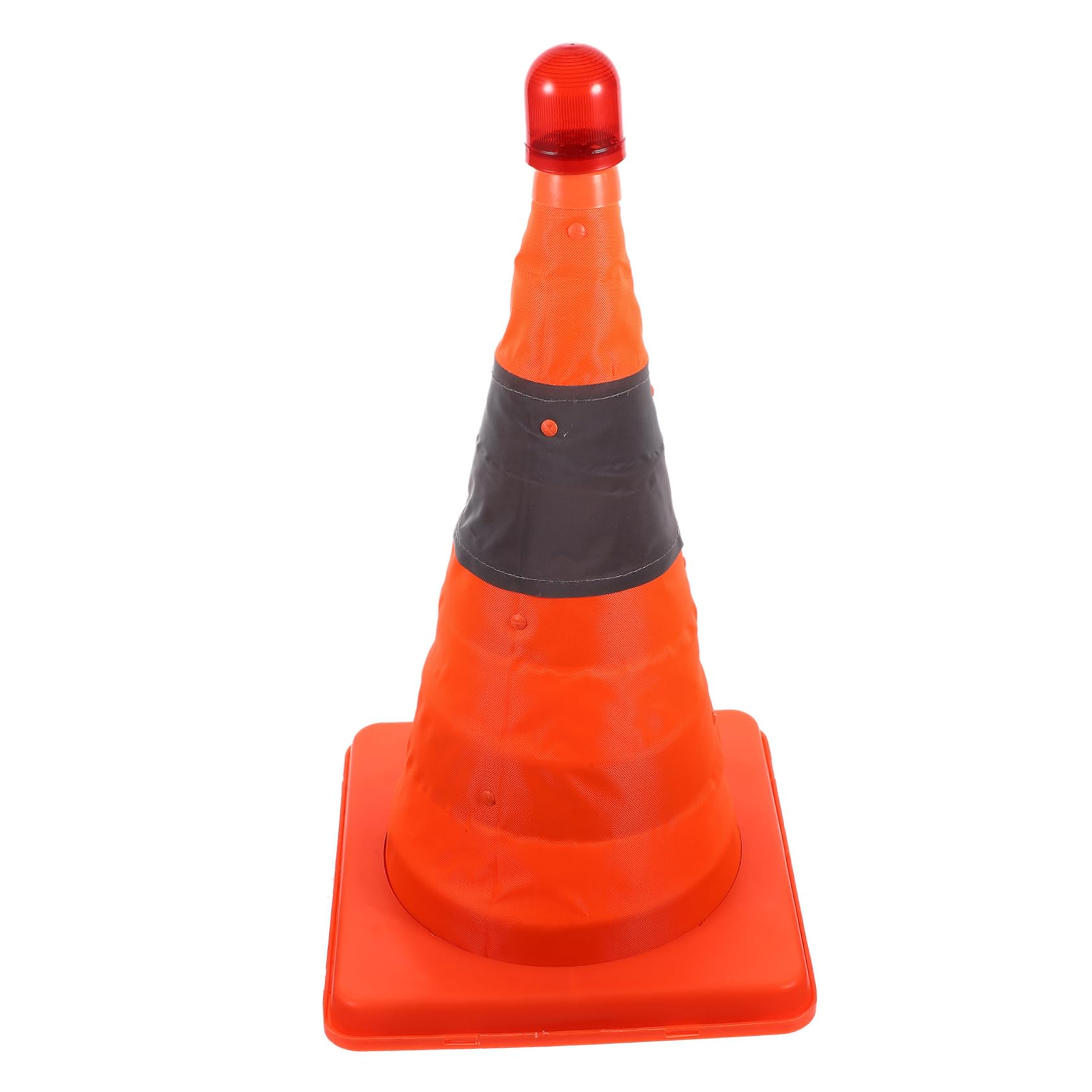 BELLIFFY Emergency Cones Led Lights 45cm Collapsible Traffic Cone Reflective Signage for Road Work Driver Training
