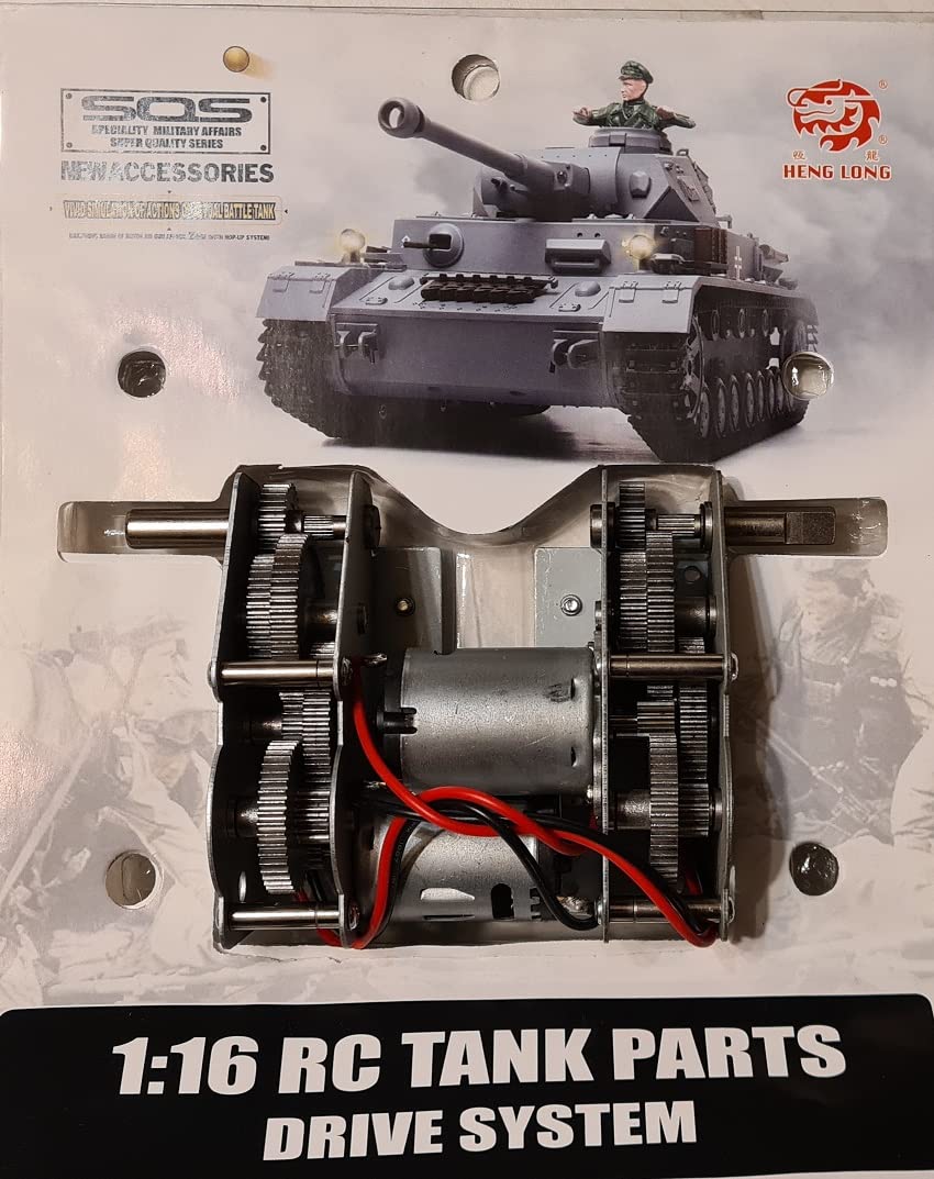 RC zestaw silników czołgowych, krótki trzonek z metalową przekładnią do czołgów Henglong Torro Es-Toys i Amewi RC