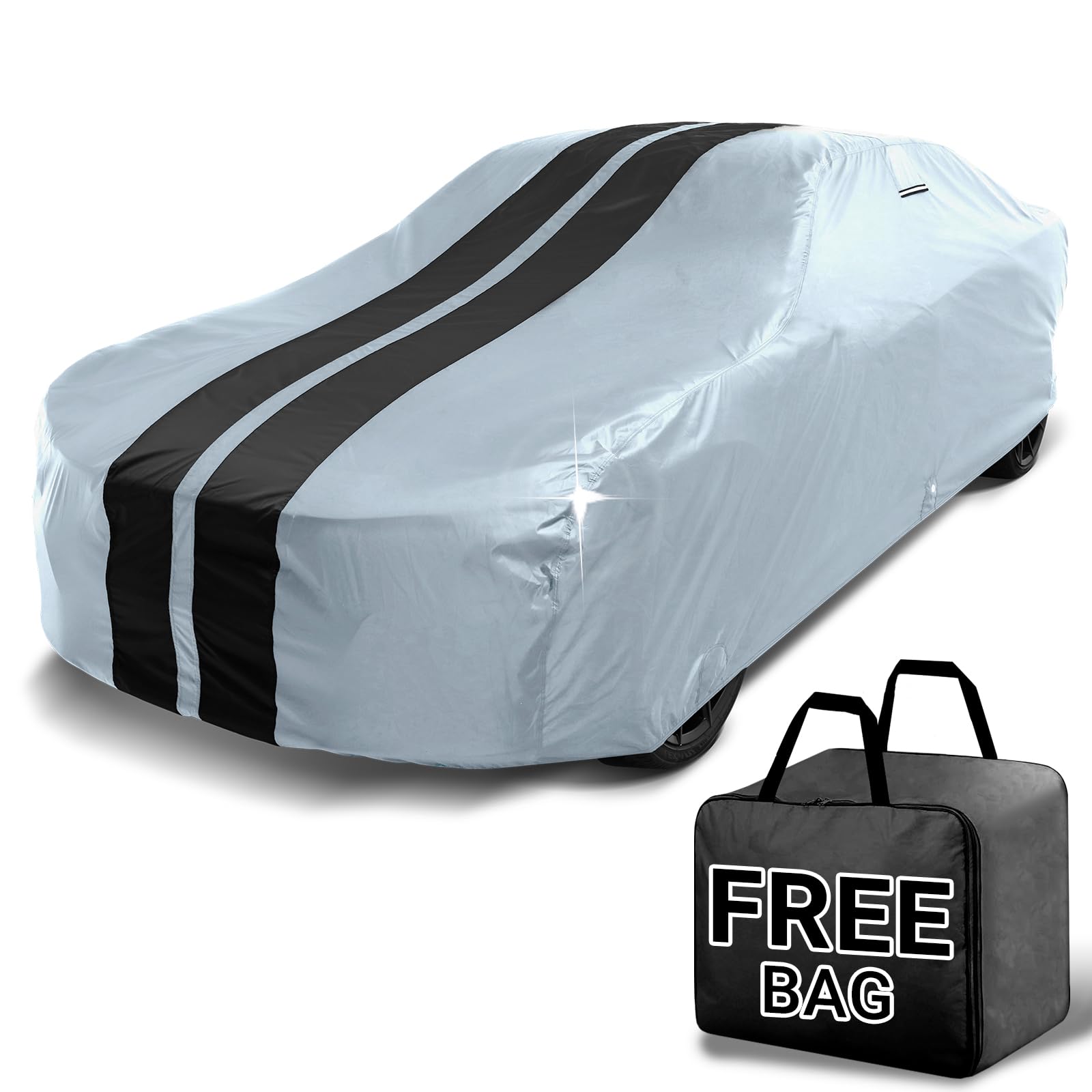 iCarCover Custom Car Cover for BMW 2002 2002Ti 2002Tii 02 Series 1966-1976 Waterproof All-Weather Rain Snow UV Sun