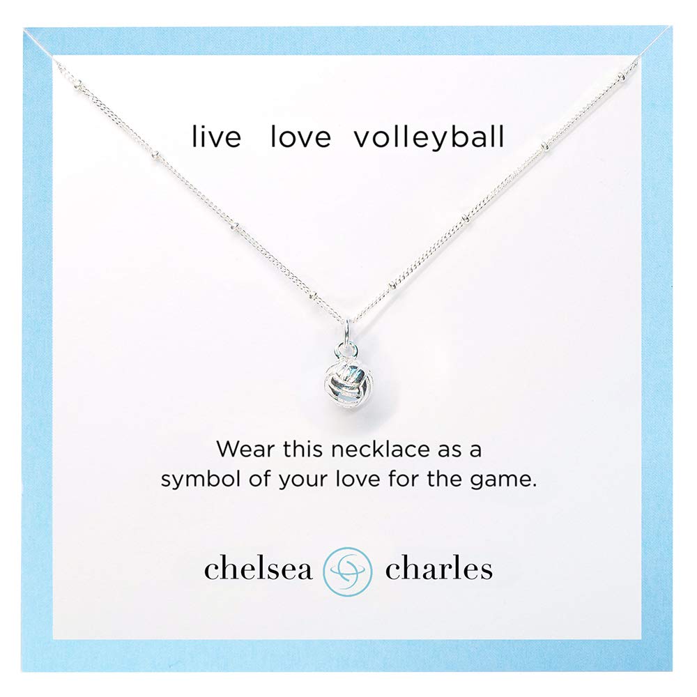Chelsea CharlesCC Sport Volleyball Charm Necklace - Silver