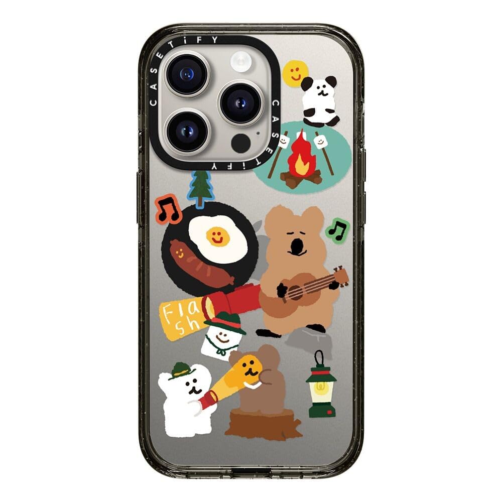 Coque iPhone 15 Pro CASETiFY anti-chute Happy Campers - 8
