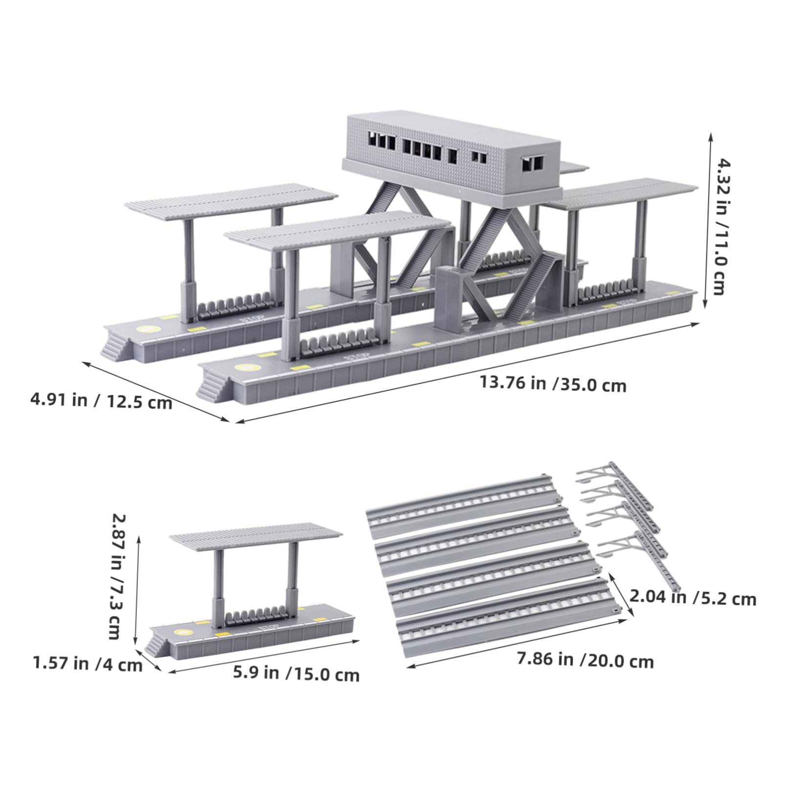 Juego de Modelos de Tren para Maqueta Ferroviaria de Bricolaje