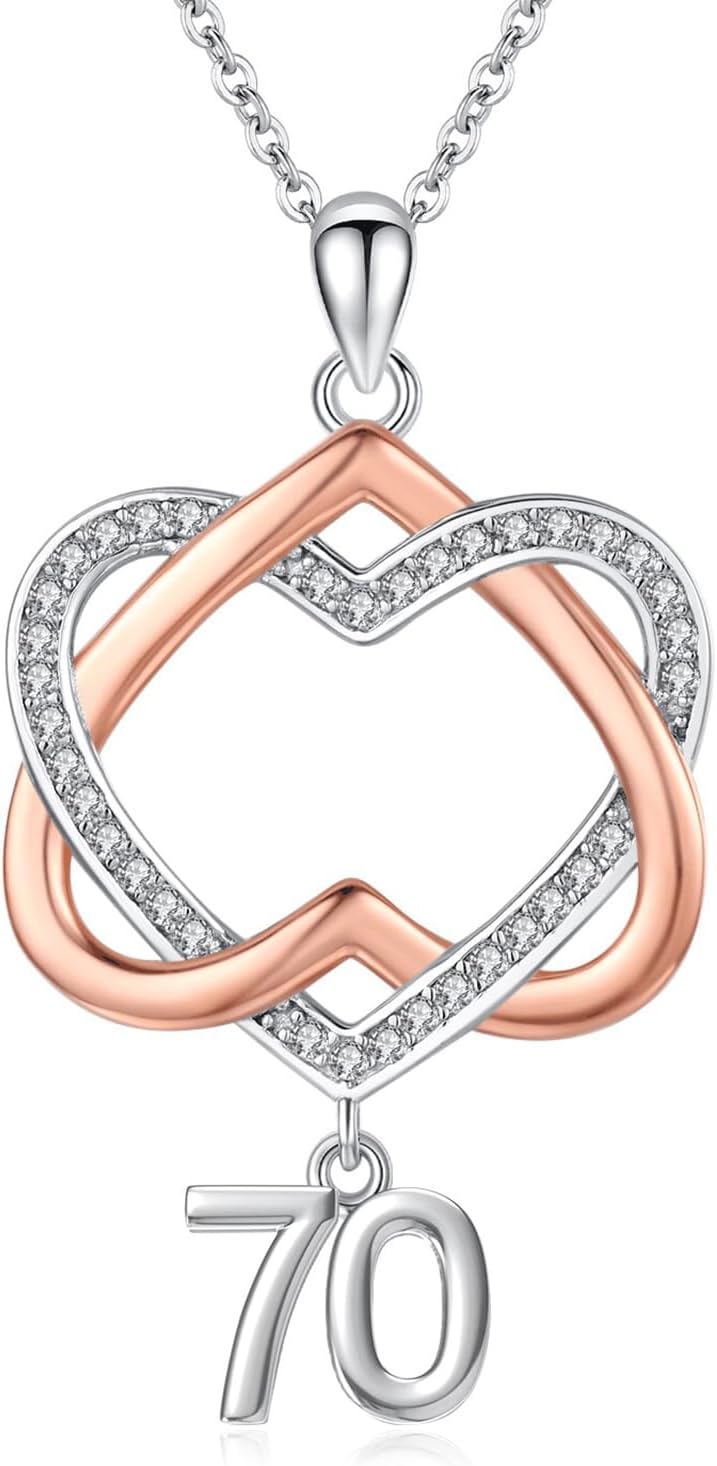 18 Year Old Girl Birthday Gifts/13th/15th/16th/17th/18th/21th/30th/40th/50th/60th/70th/80th Birthday Gifts for Her Daughter Bestfriend 925 Sterling Silver Heart Pendant Necklace for Women Girlfriend Sister Mothers Day Anniversary Jewelry