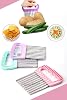 safestore 2-Piece Chips Potato Chopper Shaped Cutter Steel Potato Fruit And Vegetable Chopping Knife
