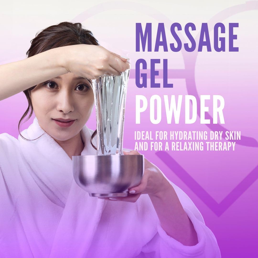Polvere di Gel da Massaggio Nuru Giapponese | Formulata con Aloe Vera Naturale e Alga Marina | Prodotto in Giappone | Senza Parabeni né Glicerina | Senza Profumo (Yakyoku - 500g)