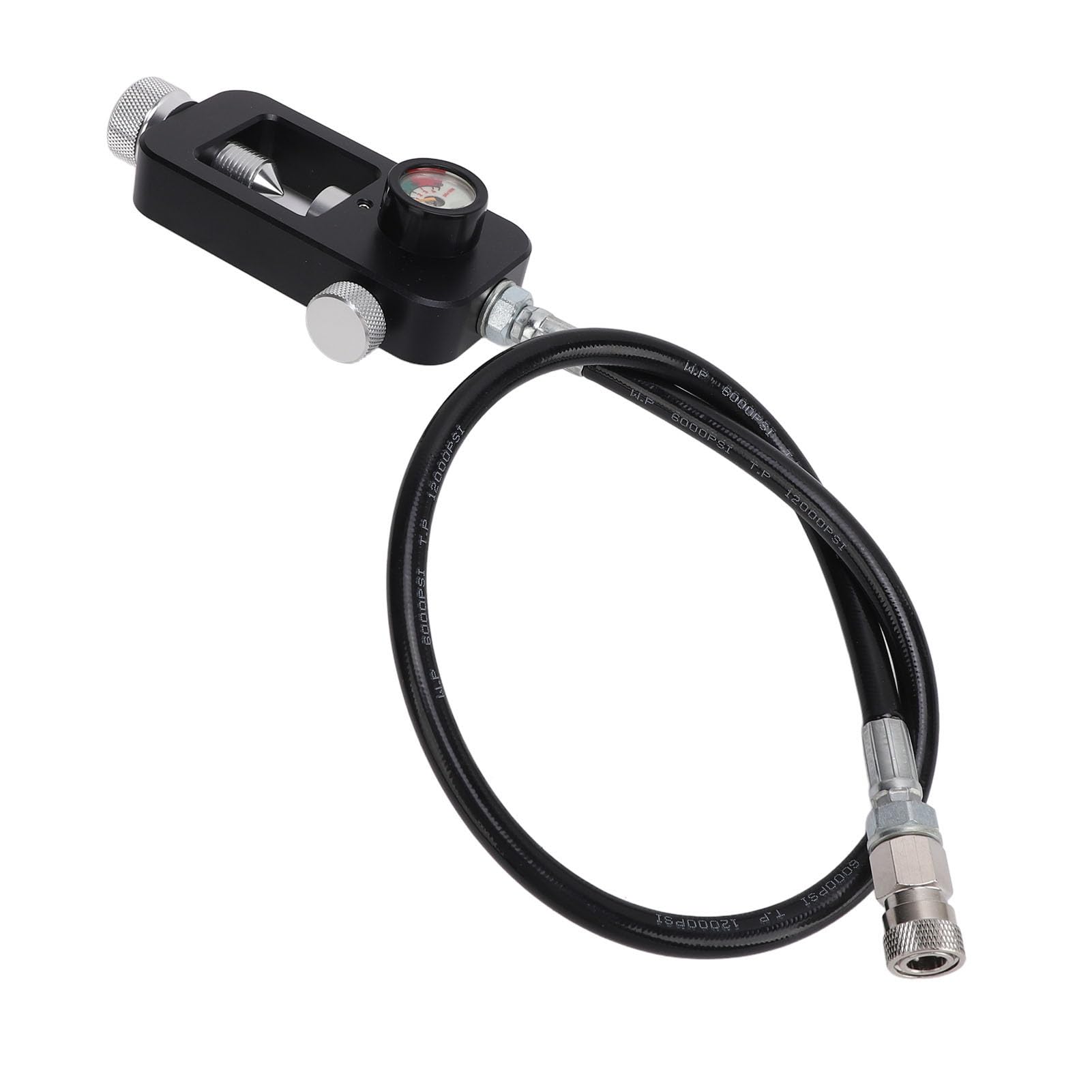 Tauchflaschen-Ventiladapter, 8 mm, Edelstahl, Stabiler Unterwasser-Nachfülladapter, Tauchflaschen-Füllstation für G5/8-Ventil