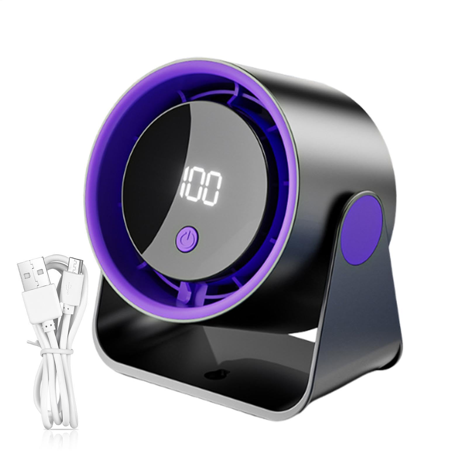 Ventilador portátil de escritorio con USB recargable para camping y oficina