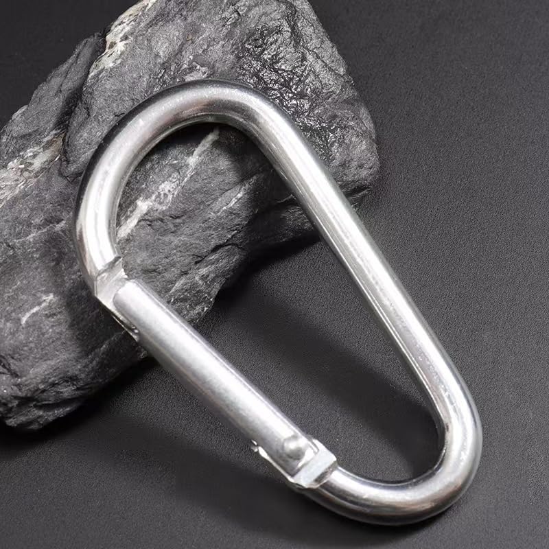 Carabiner Keychain Clip -3" Aluminum Carabiner D Ring, Caribeener Clips, Spring Snap Hook for Keychain Clip - Image 5