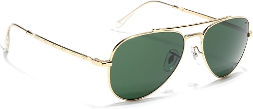 Voyage Aviator Polarized Sunglasses for Men &amp; Women (Black Lens | Grey Frame - MG7619)
