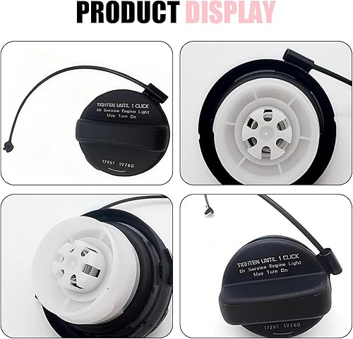 Miniatura 6 de leechio Tapa del depósito de combustible, cubierta de sellado hermética a prueba de fugas con anillo de goma, cubierta de puerto de tanque de