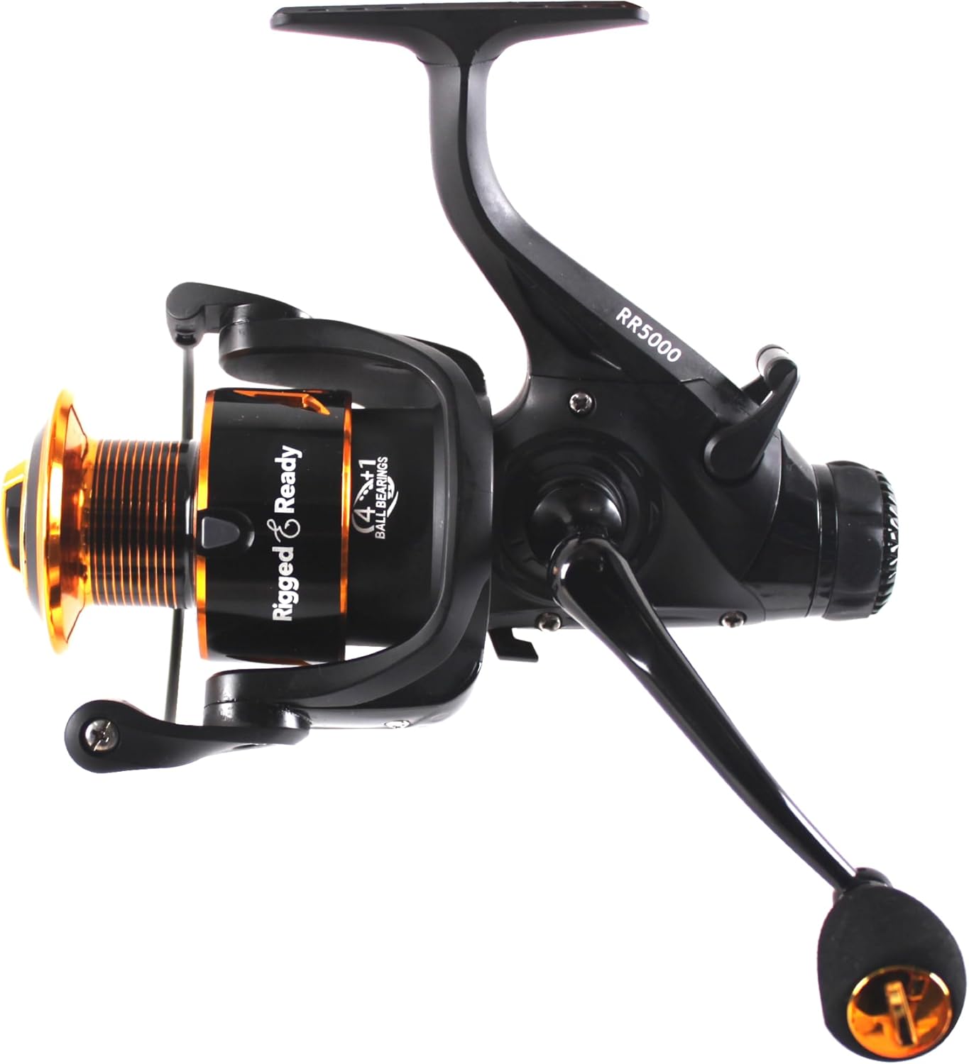 Rigged and Ready RR spin fixed-spool fishing reels 4 size options 1000, 3000, 5000, 6000. Freshwater saltwater smooth strong durable. Spare spool + bag. Spinning, Carp, Bass, Coarse, Sea & LRF angling