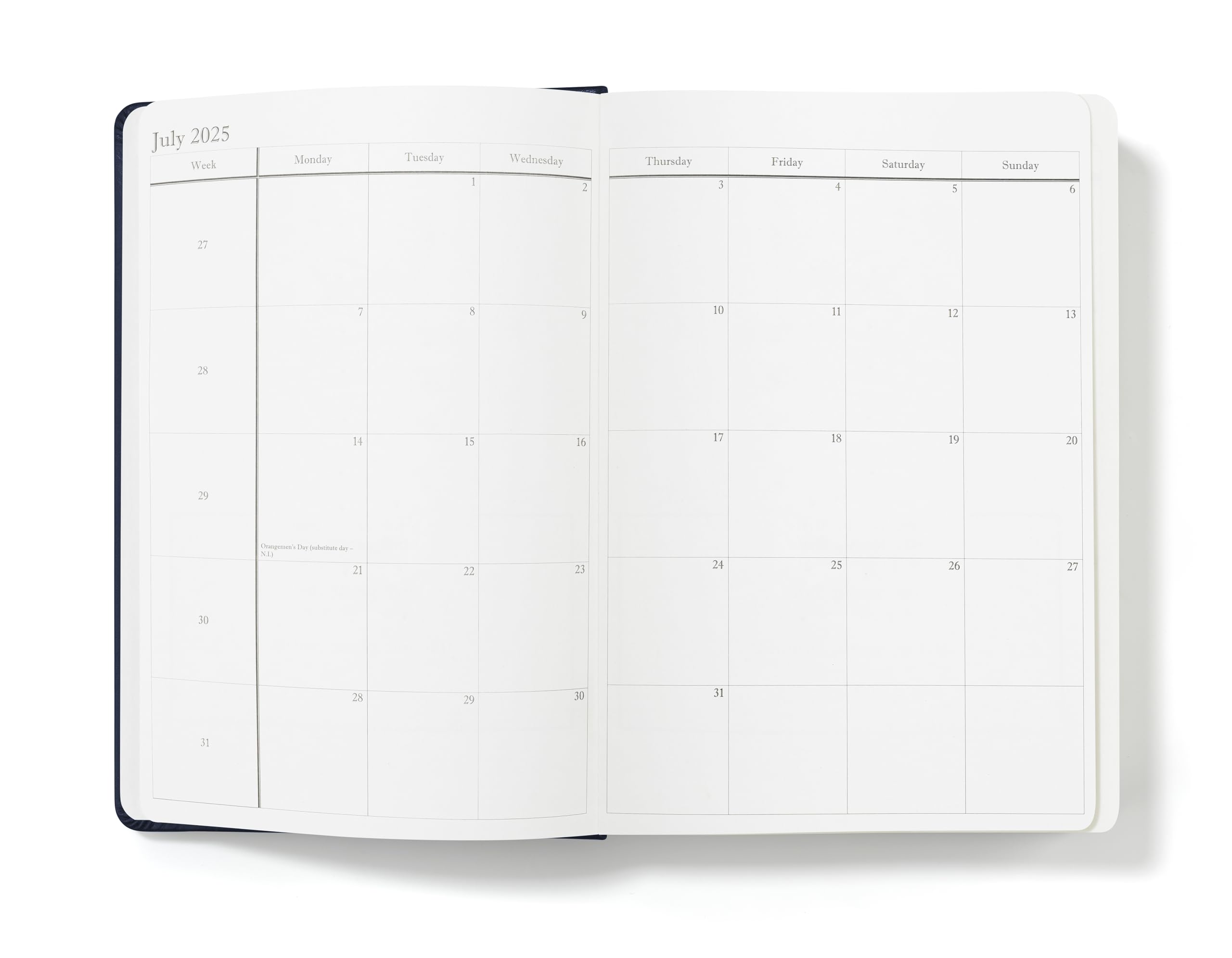 Wykeham's Mid-Year Executive Journal - 2026-27 Day Per Page Diary and Planner - Personalisation Available (Royal Blue, A5) - Image 3