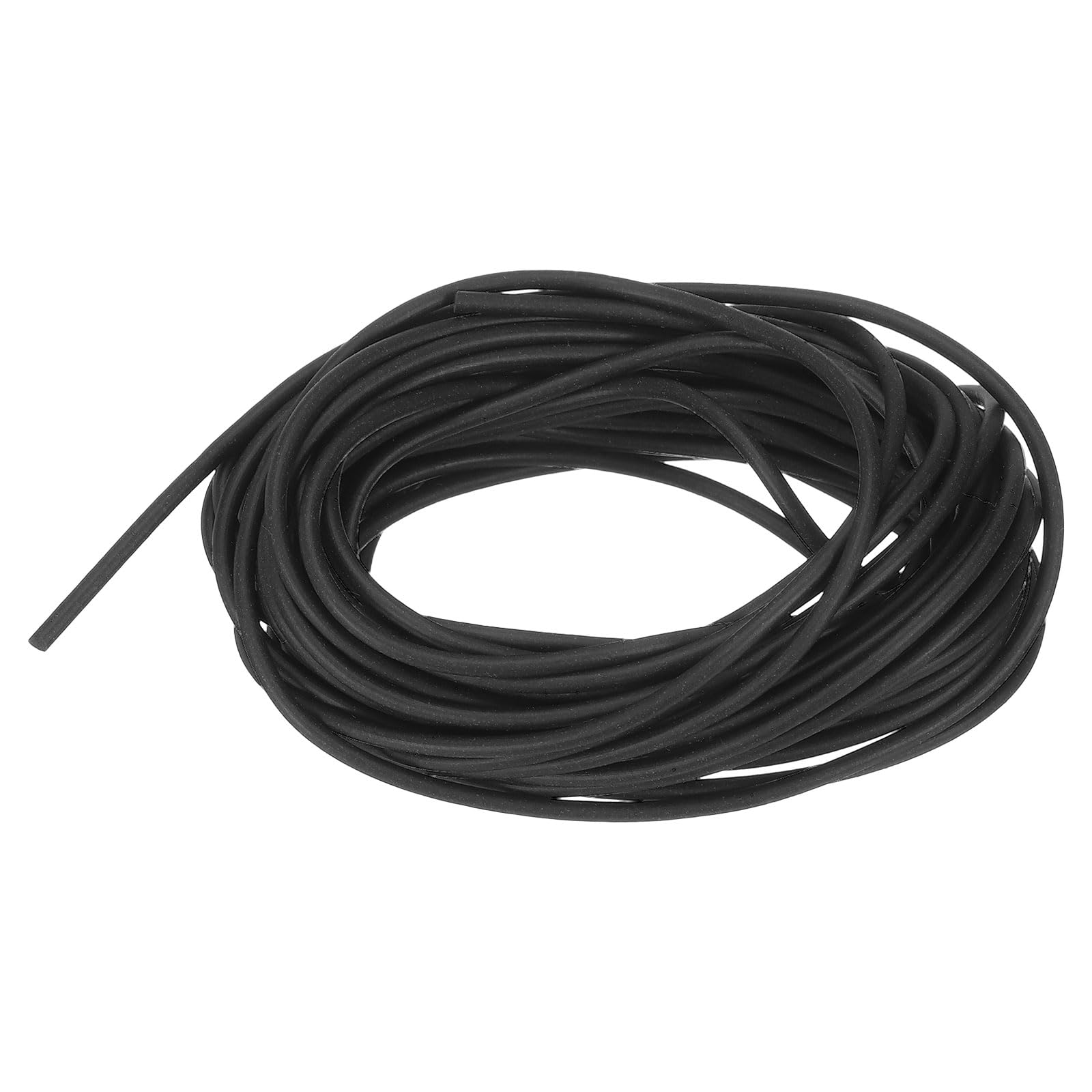 QUARKZMAN Taśma uszczelniająca z pianki silikonowej, średnica 1,8 mm, długość 5,5 metra, solidna gumowa gąbka okrągła uszczelka taśma, piankowe rury do majsterkowania - czarny