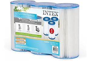 Intex Pool Filter Cartridge: 3-Pack of 29000 Easy Set Type A Replacements