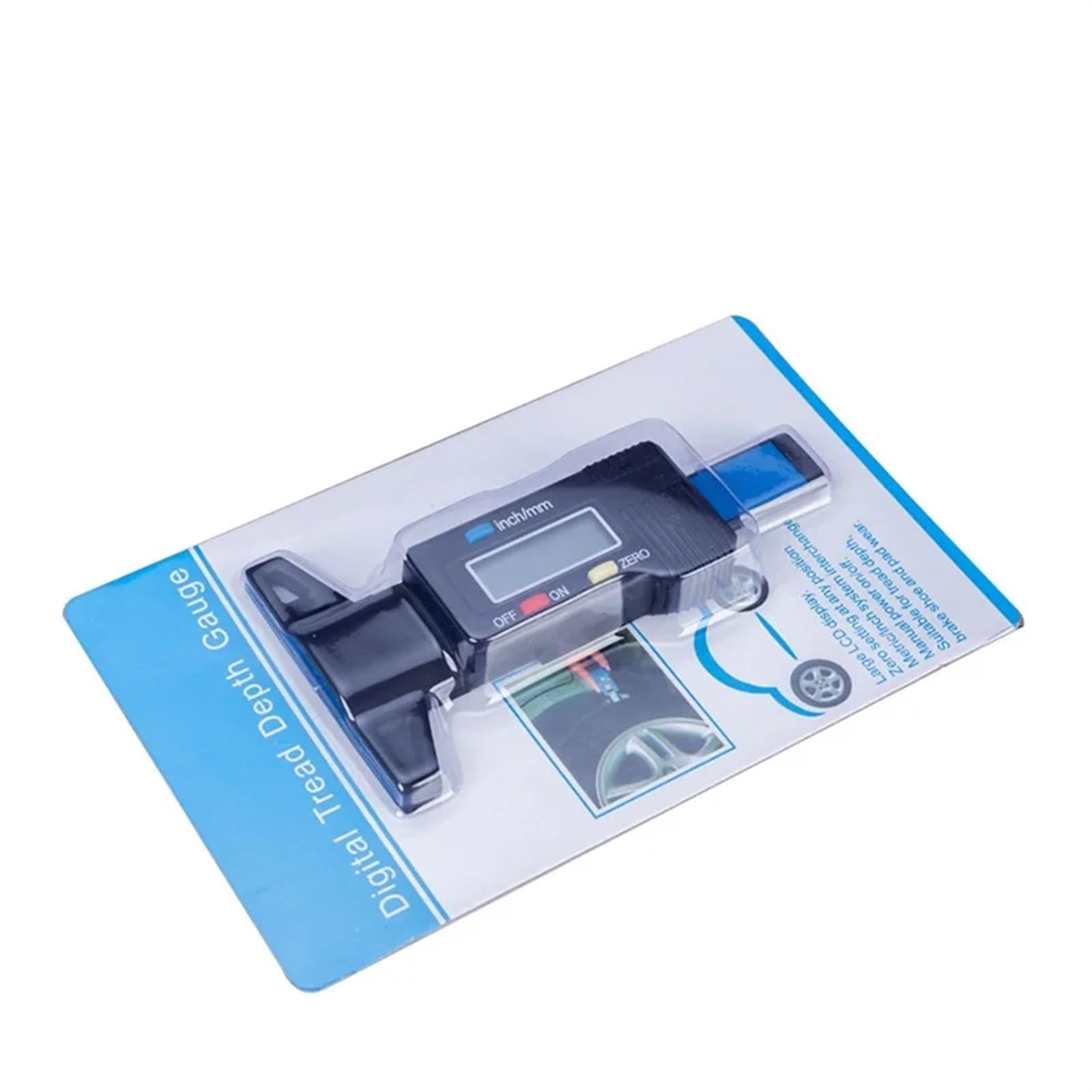 Bügelmessschraube Mikrometer-Profil for Instrumente, Kohlenstoffhöhe, for Messgerät, Werkzeug, Schnitzer, automatische Messtiefe, 0–25 mm, 0,01 mm, Digitale Spitzen(Blue)