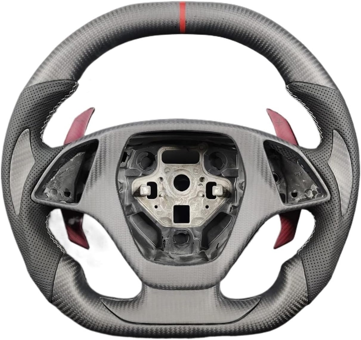 Carbon Fiber Forged Steering Wheel Compatible For Chevrolet Corvette Camaro C7 Z06 ZR1 S7 SS ZL1 Chevy Ss 2014-2019 RPM Hydr(18)