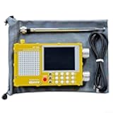 Portable Full-Band for DSP Radio Receiver with FM AM Shortwave and RDS Display for DP-666 TEF6686 Chip 2.8-Inch LCD 5000mAh Battery Telescopic Antenna(yellow)