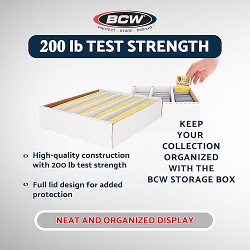 Miniatura 2 de BCW Caja de almacenamiento de tarjetas de 5000 unidades (tapa completa)  5 unidades  Caja de almacenamiento de tarjetas de intercambio  Cajas de