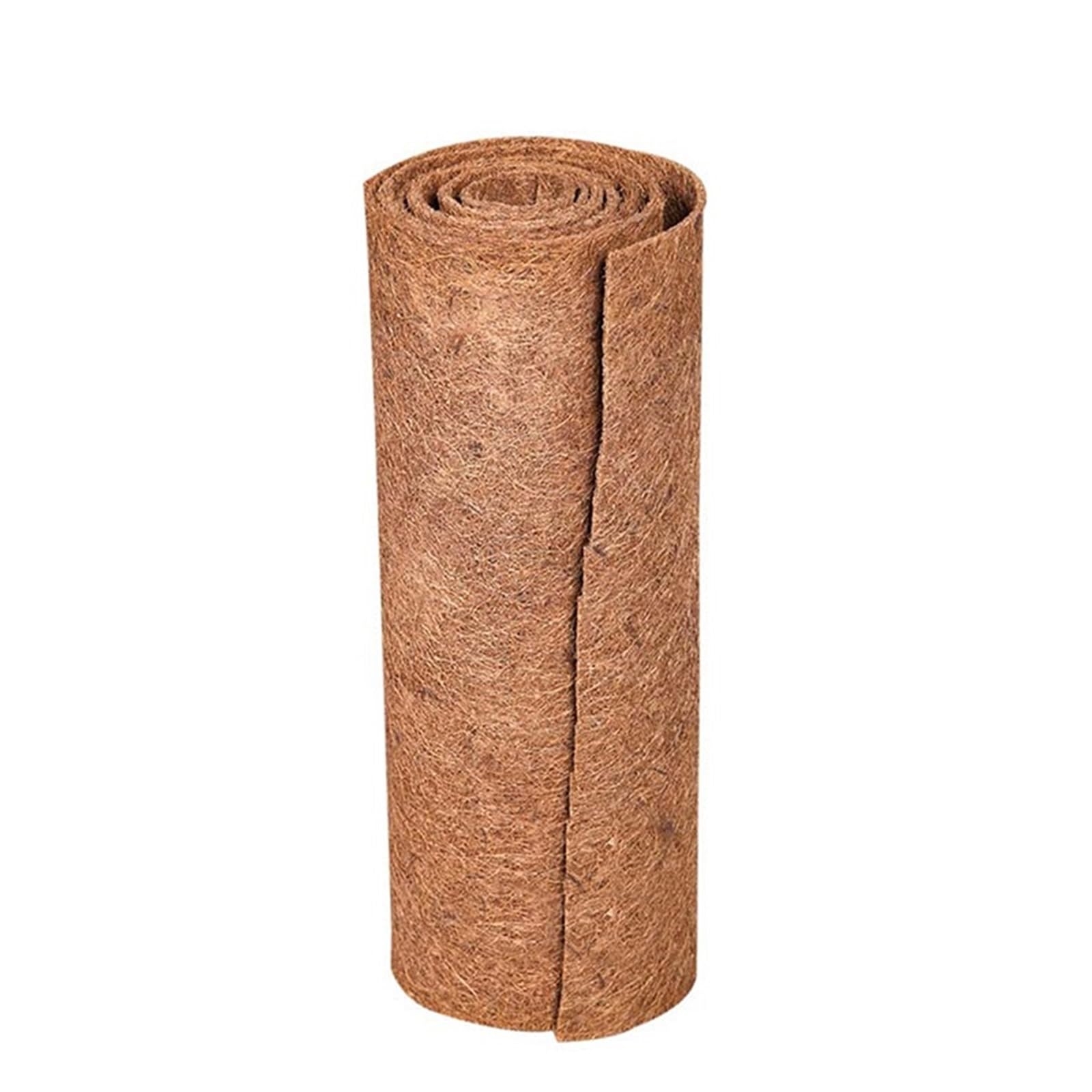 Kokosmatte Pflanzenfaserrolle, Reptilienteppichmatte, Einstreu, Isolierung, Blumentopfkorb, Kokosfaser-Einlage(50 x 100CM)