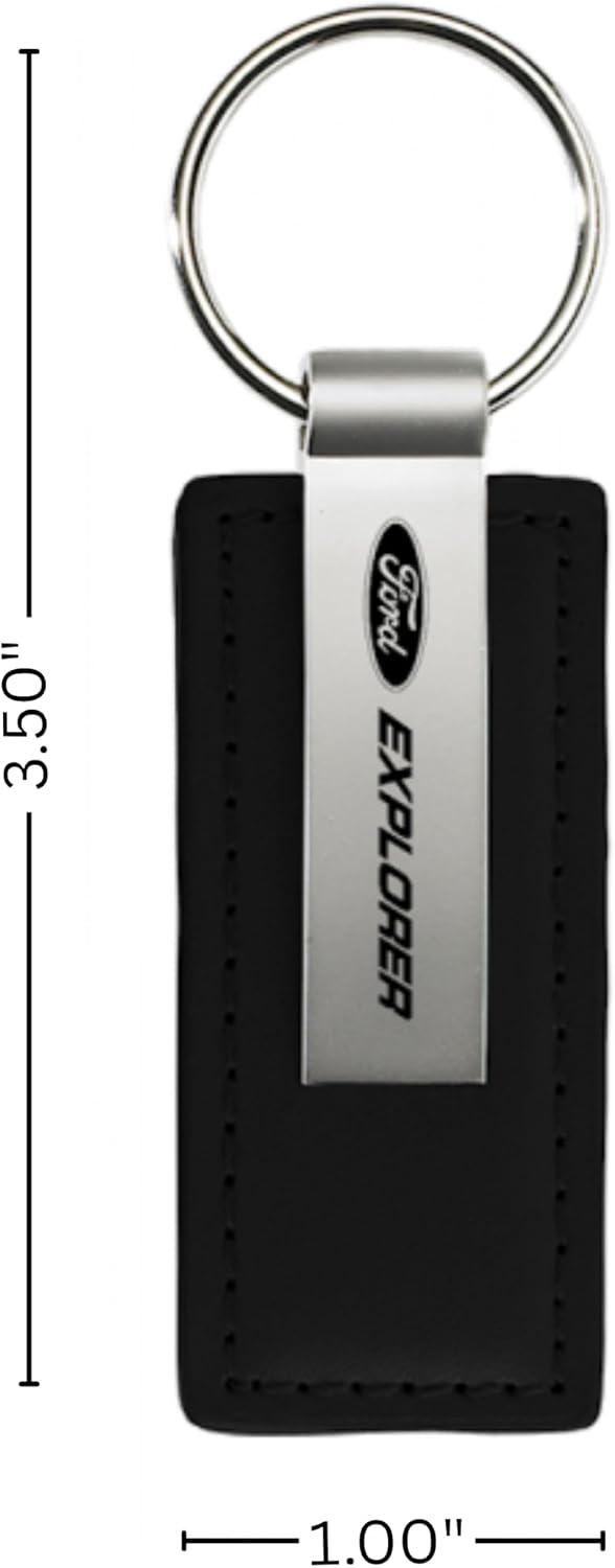 Au-TOMOTIVE GOLD Rectangular Leather Key chain for Ford Explorer