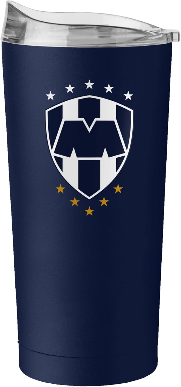 Logo Brands International Soccer 20 oz Stainless Steel Tumbler - Double Wall, Powder Coated Insulated Cup – Sleek And Durable- Keeps Drinks Hot Or Cold For Hours