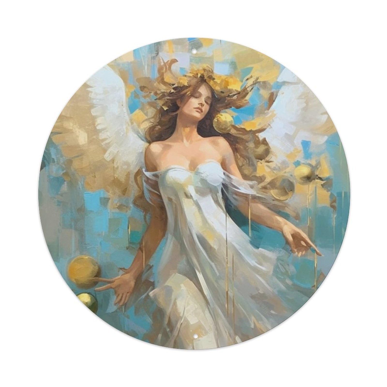 Vintage Angel The Beauty of An Angel Metal Tin Sign