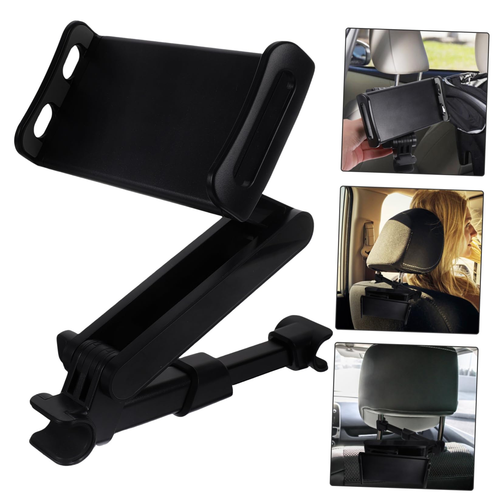 jojofuny Supporto per Tablet Auto da Sedile, Nero, Abs PC Tpu