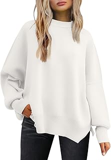 Oversized Batwing Crewneck Pullover