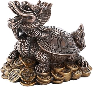 Pacific Giftware Feng Shui Money Dragon Tortoise On Coins Prosperity Home Decoration Gift