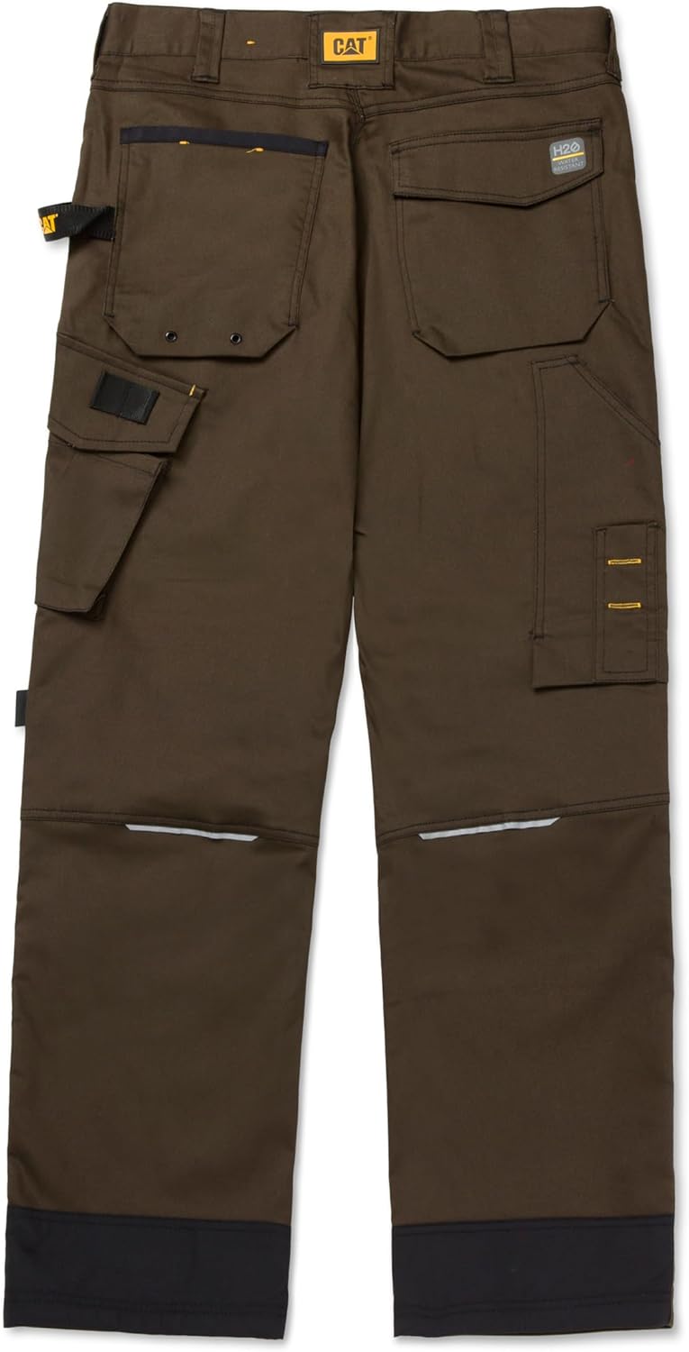Caterpillar H2O Defender Water Resistant Work Pants for Men with Reinforced Knees, Bellowed Cargo Pocket and Tool Bags - Image 5