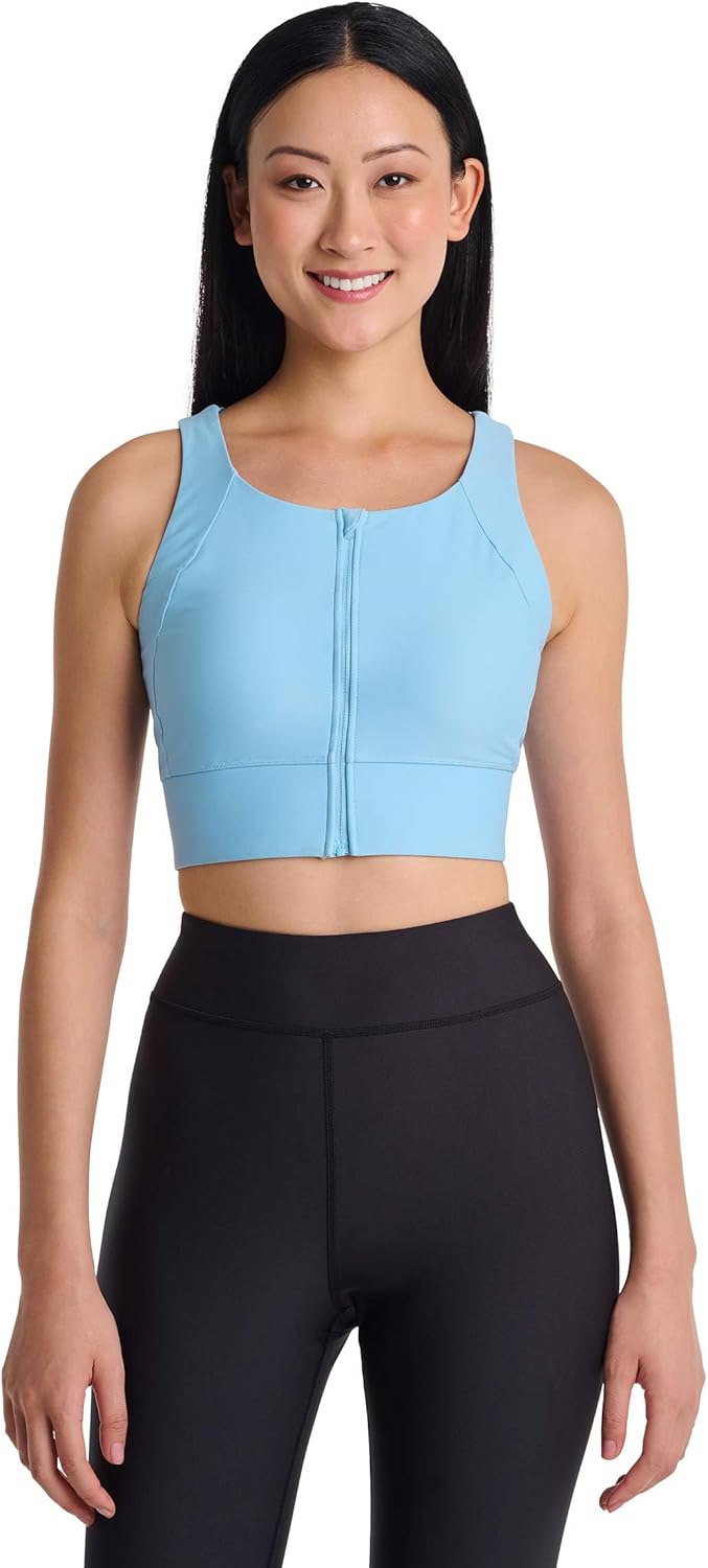 Zip-Up Swim Bra - UPF 50+ Sun Protection - Medley