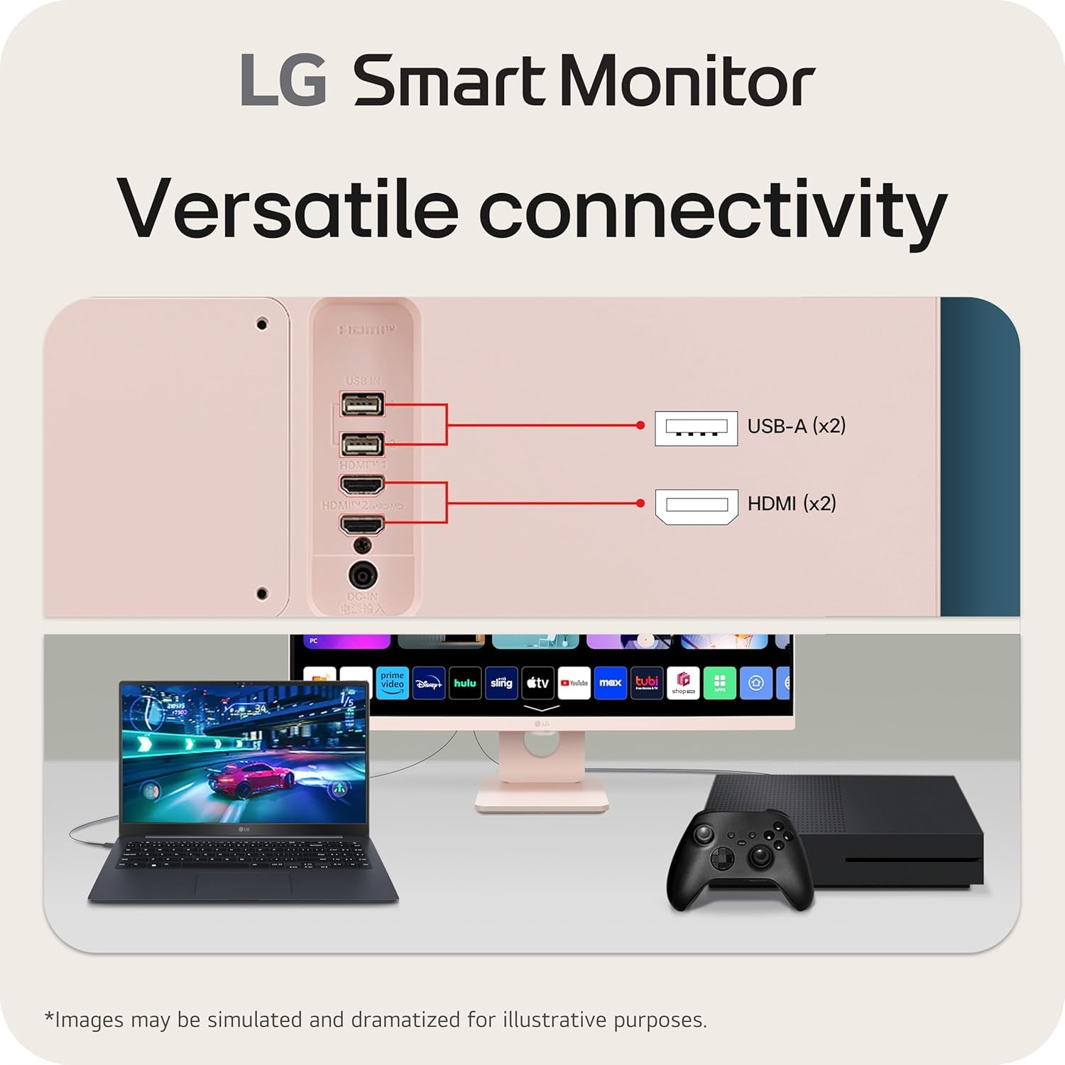Amazon.com: LG 27 MyView Smart Monitor, FHD IPS, WebOS 23, Built